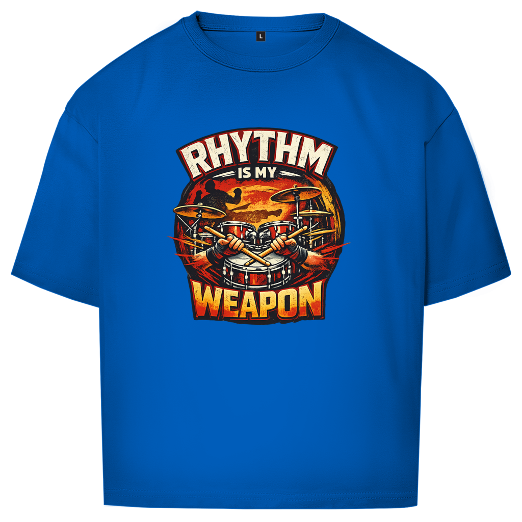 Oversize T-Shirt RHYTHM IS MY WEAPON