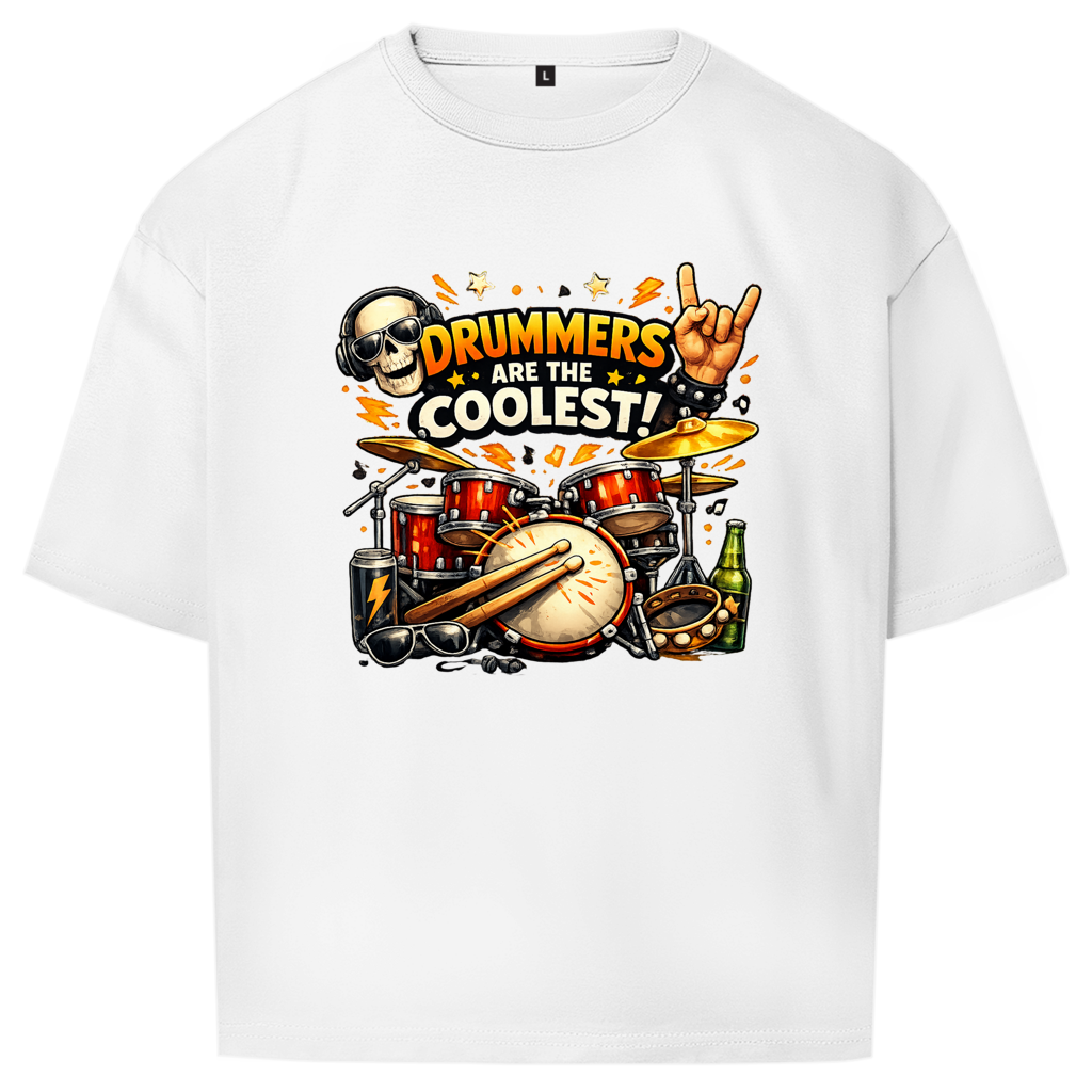 Oversize T-Shirt DRUMMERS ARE THE COOLEST